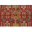 Tapis oriental rouge en laine noué à la main 6 pi 1 po x 9 pi Kazak Kazak