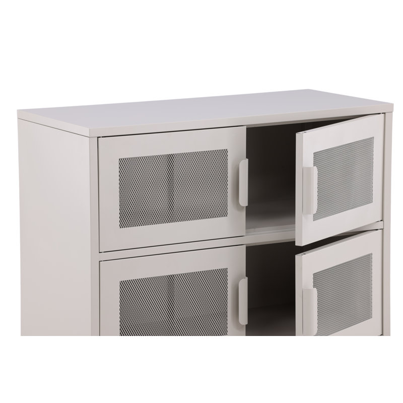 Jakaylin Steel Standard Accent Chest, Beige