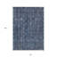 Tapis intérieur / extérieur damassé bleu et noir 10 pi x 14 pi
