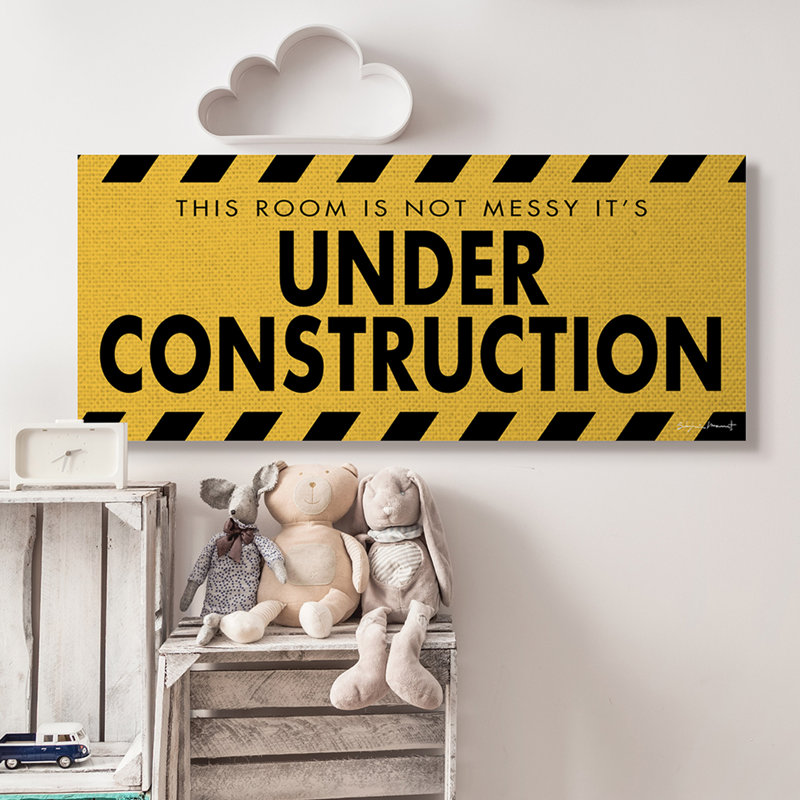 Illustration de la chambre en construction Abdriel Messy, Toile tendue, H 20 po x l 48 po x P 1,5 po
