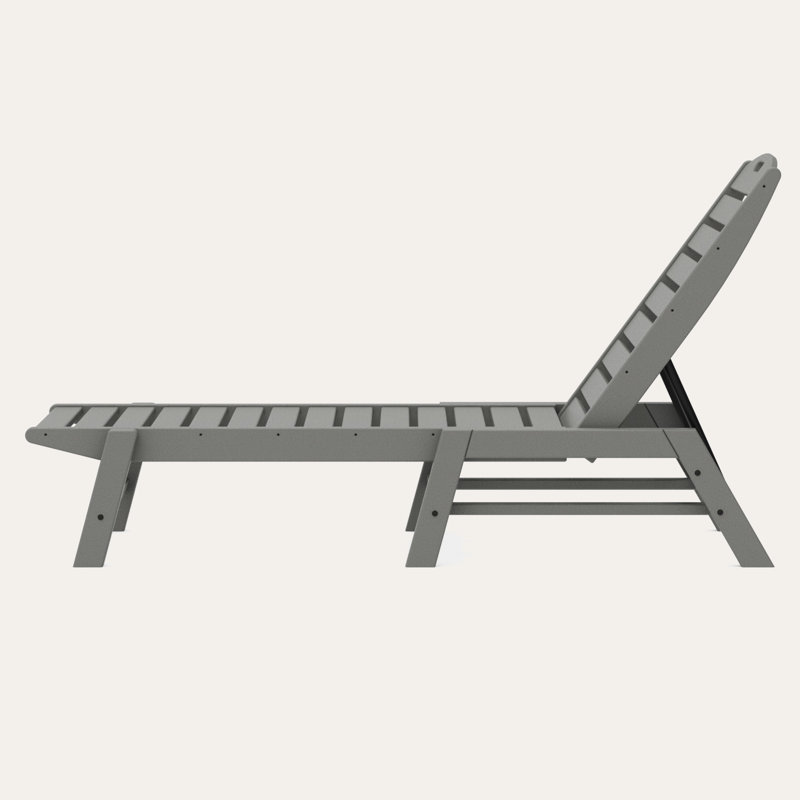 Chaise longue POLYWOOD Lakeside, Gris ardoise