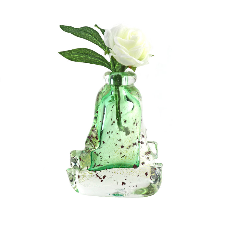 Antibes European Art Glass Vase Green
