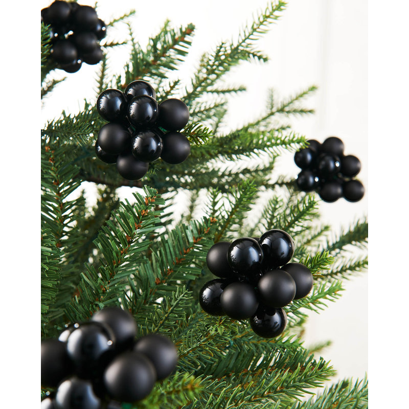 11 cm Plastic / Acrylic Shatterproof Bauble, Black