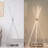 Marjan 52'' Chrome LED Tripod Floor Lamp Set with Outlet