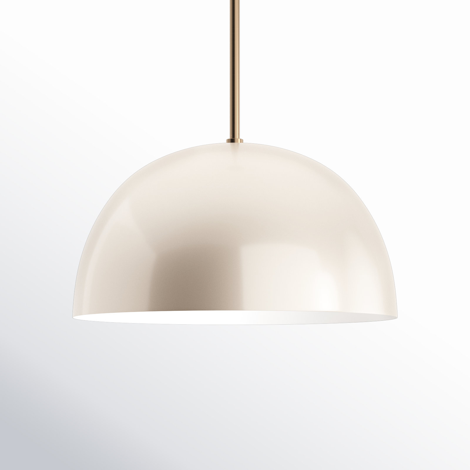 Leona 1 - Light Single Dome Pendant, Blush