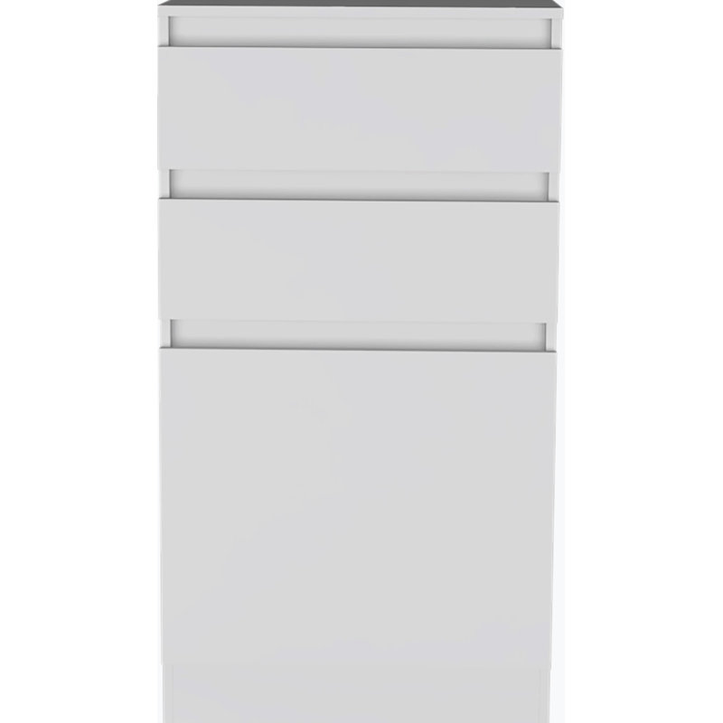 Commode 2 tiroirs, Blanc