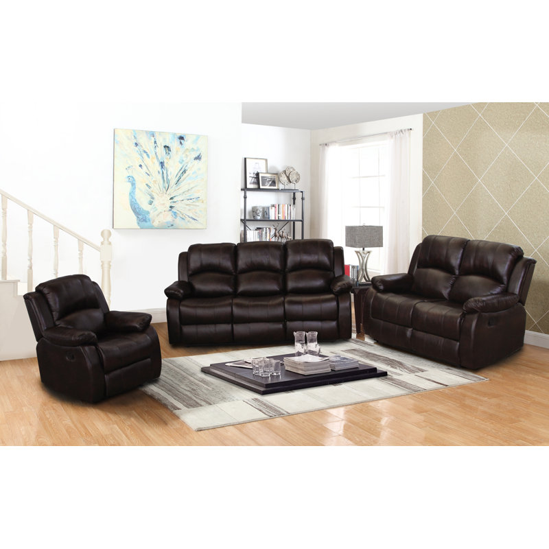 Fauteuil inclinable en cuir noir