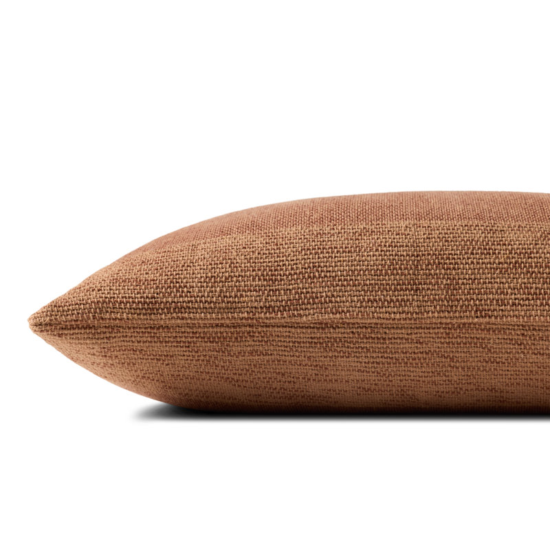 Leanne Ford x Loloi Medlock Decorative Pillow, Polyester, Orange
