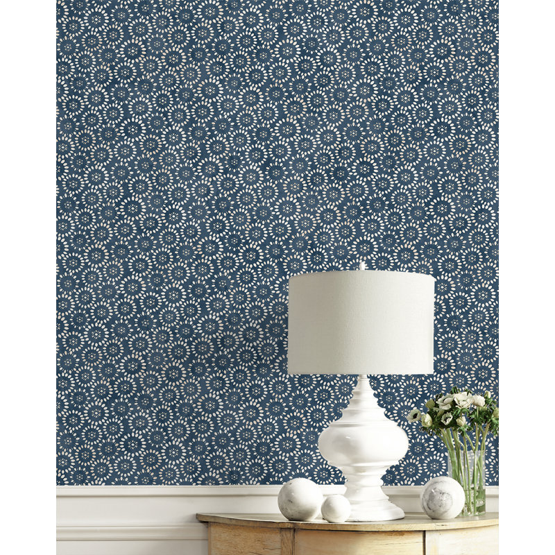 Siem Geometric Shapes Wallpaper, Coastal Blue