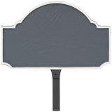 Fitzgerald Petite Address Sign Plaque with Lawn Stake