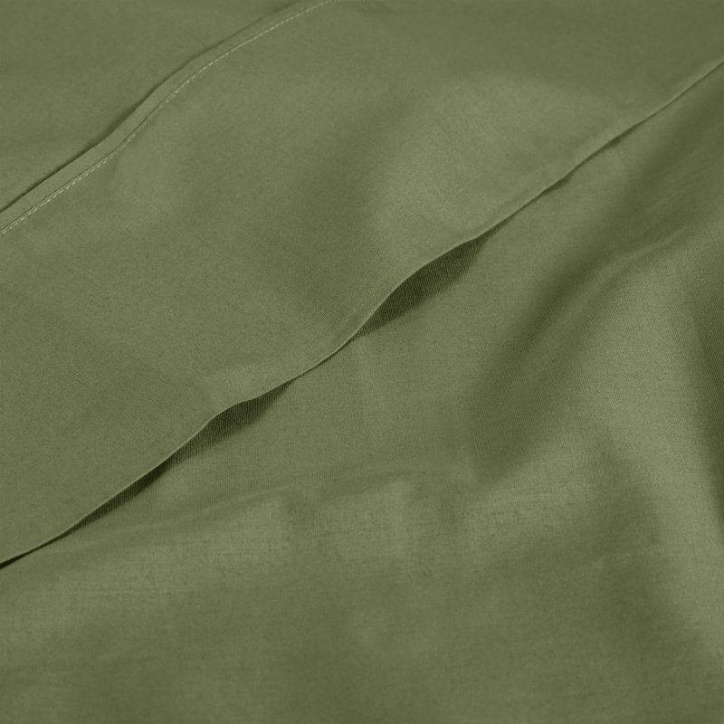 Ensemble de draps en coton percale à densité de tissage 300 fils Percale, Ensemble de draps pour très grand lit + un drap-h