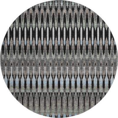 Premium Machine Washable Prisco Black Rug