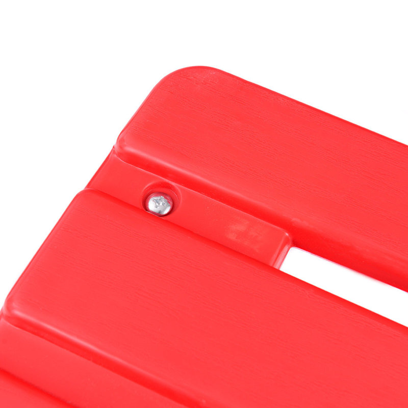 Red Plastic Kids Play Table and Chair Set