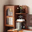 Bureau rectangulaire brun en bois massif avec 3 tiroirs-121081215