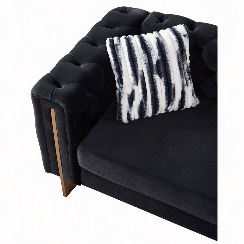 Canapé Chesterfield Chesterfield, Noir