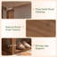 Upholstered Bench with Shelves