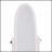 Adjustable Full-Length Standing Wooden Floor Mirror, Oval Shape With Swivel Feature For Versatile Use And Elegant Design-147150846
