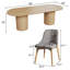 Forge 6-Person Double Pedestal Solid Wood Dining Set