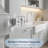 2pc Modern Crystal Glass Cabinet Knobs, Polished Alloy Base Decorative Drawer Pull Knobs, Square-130811160