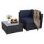 Chaise de patio avec coussins