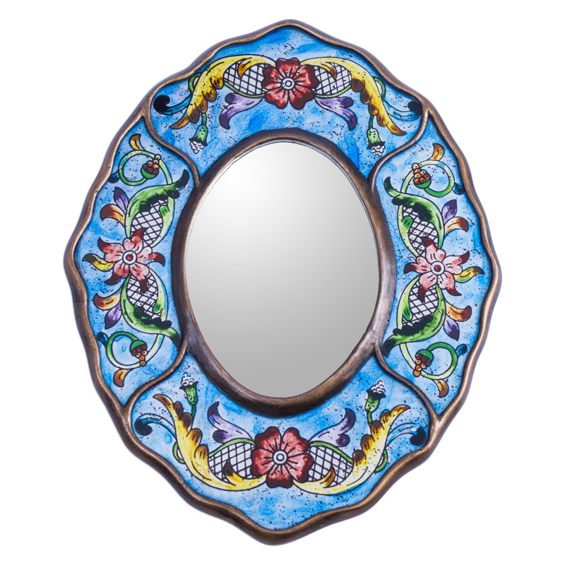Umaiza Flat Mirror, Blue