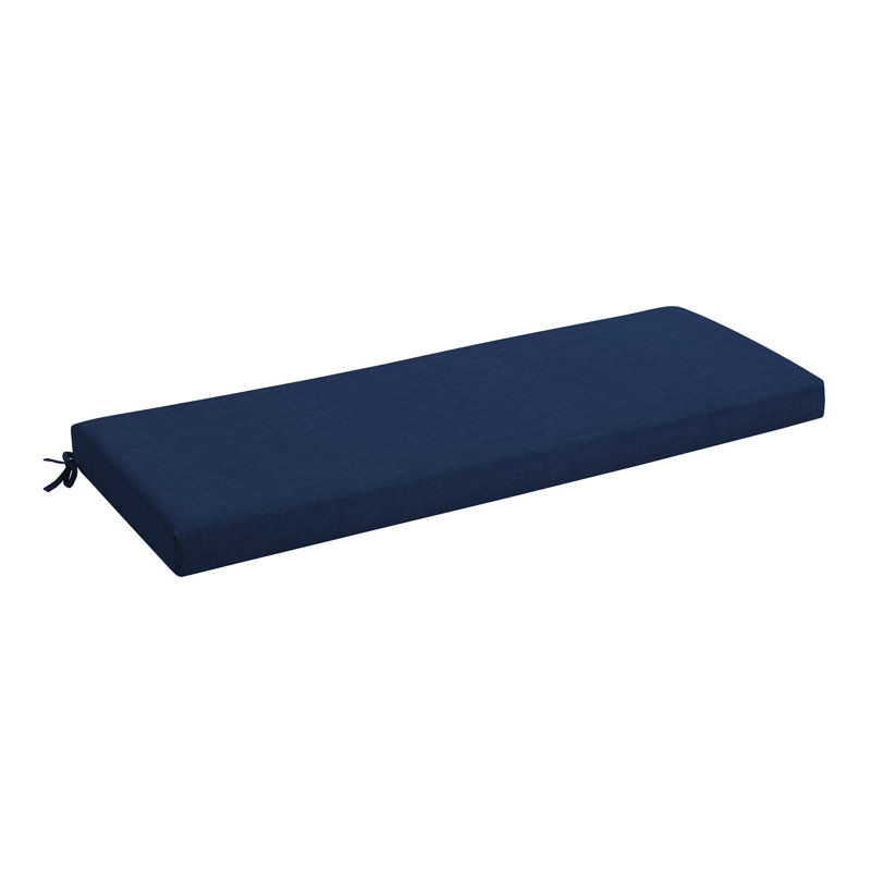 Coussin de banc d'extérieur en mousse ARDEN, 48 x 18, fabriqué avec ProFoam, Bleu saphir Leala