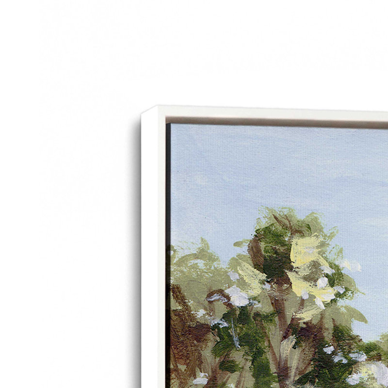 «Amber Canopy II» par Melissa Wang, reproduction d'art sur toile, H 12 po x l 16 po, Blanc