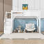 Lit mezzanine en bois avec garde-robe et escalier-1128769519-1128769521