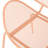 Powder-Coated Iron Chairs , Narrow Backrests, 25.5"D, Orange Retro Shell Chair  2 , Angled Legs, 24.07"W X 25.5"D