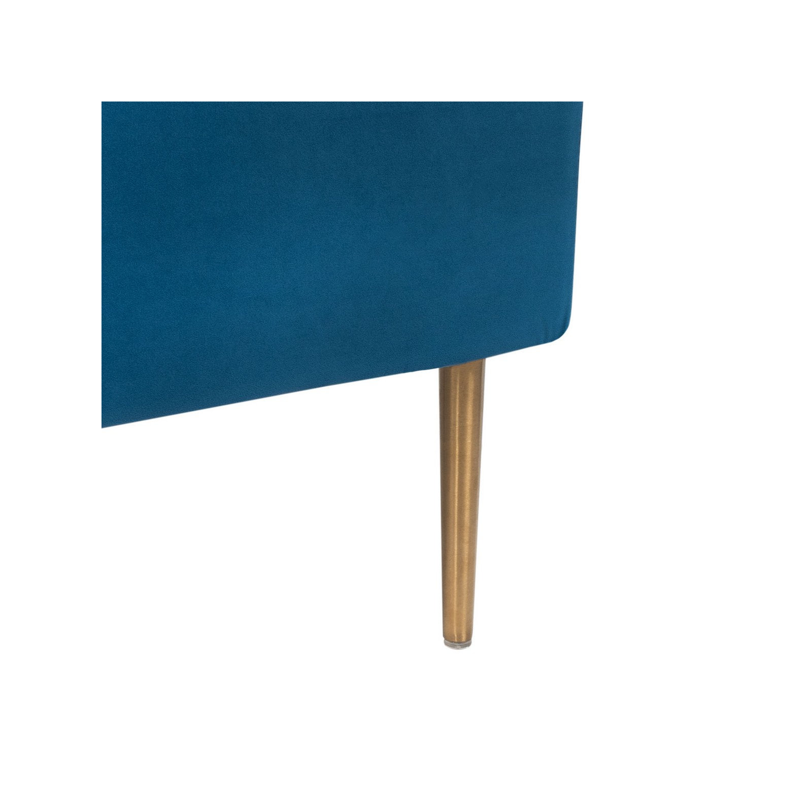 Venedy Upholstered Wingback Bed, King, Marine Velvet