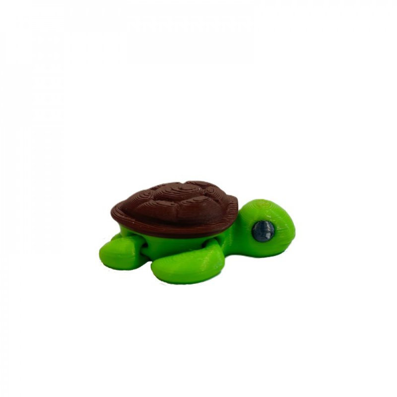 Figurine de tortue imprimée en 3D, H 0,5 po x l 0,5 po x P 1,75 po