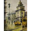 Paysage urbain - Ma ville | Aquarelle sur feuille faite à la main | Par Arush Tripathi