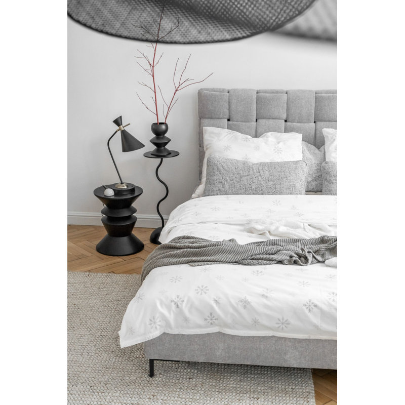 Eve Bed, Grey, European Double (4'6)