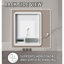 Miroir de salle de bain à DEL à intensité variable