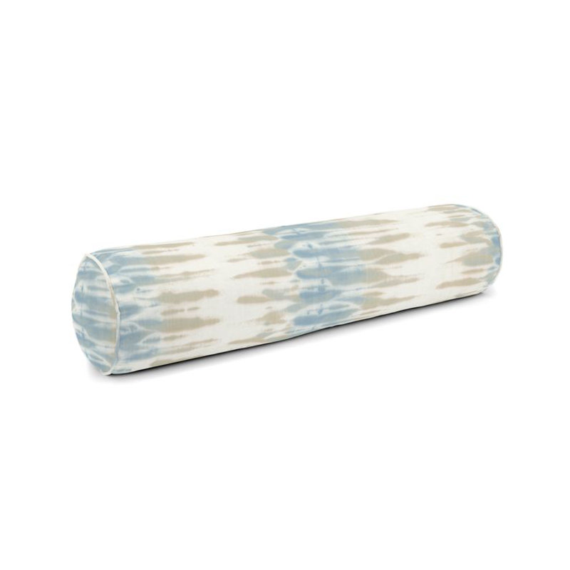 Ashbury Bolster Pillow Cover & Insert, 8" x 24", Indigo
