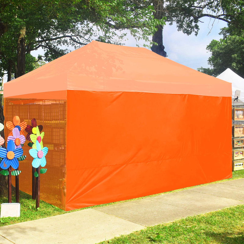 Mur latéral Instahibit, Orangé, H 85,43 po x l 177,17 po x P 0,2 po