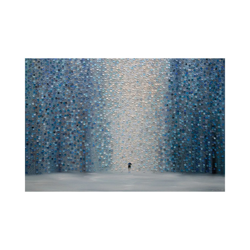 Rainfall by Ekaterina Ermilkina - Painting on Canvas, Wrapped Canvas, 66.04 cm H x 45.72 cm W x 1.91 cm D