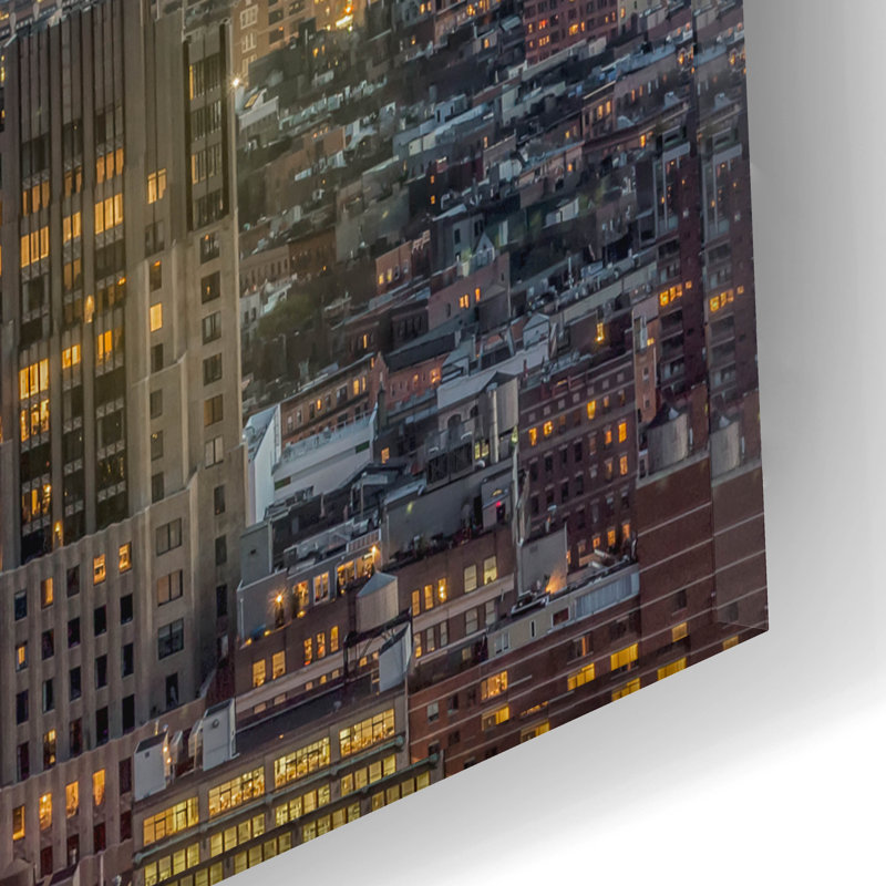 «Downtown Skyline 12» par Richard Silver, H 12 po x l 16 po x P 0,13 po