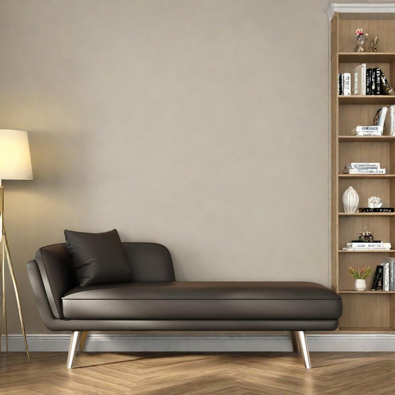 Chaise confortable en bois de pin massif, Orienté à gauche (vu de face), Noir