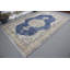 Tapis rétro rétro bleu marine Anatolian