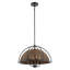 Luminaire suspendu en fer / rotin 4 lumières Arauz Paulina