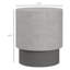 Table d'appoint en béton simulé, gris - rond, 4 pieds réglables, léger, pour l'intérieur et l'extérieur, support d'appoint en béton soutenu de 198 lb, capacité ronde