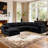 144" Chenille Sectional Corner Sofa 7 Pieces Oversized Comfy Modular Reversible Couch With Upholstered Movable Ottoman-1978611648