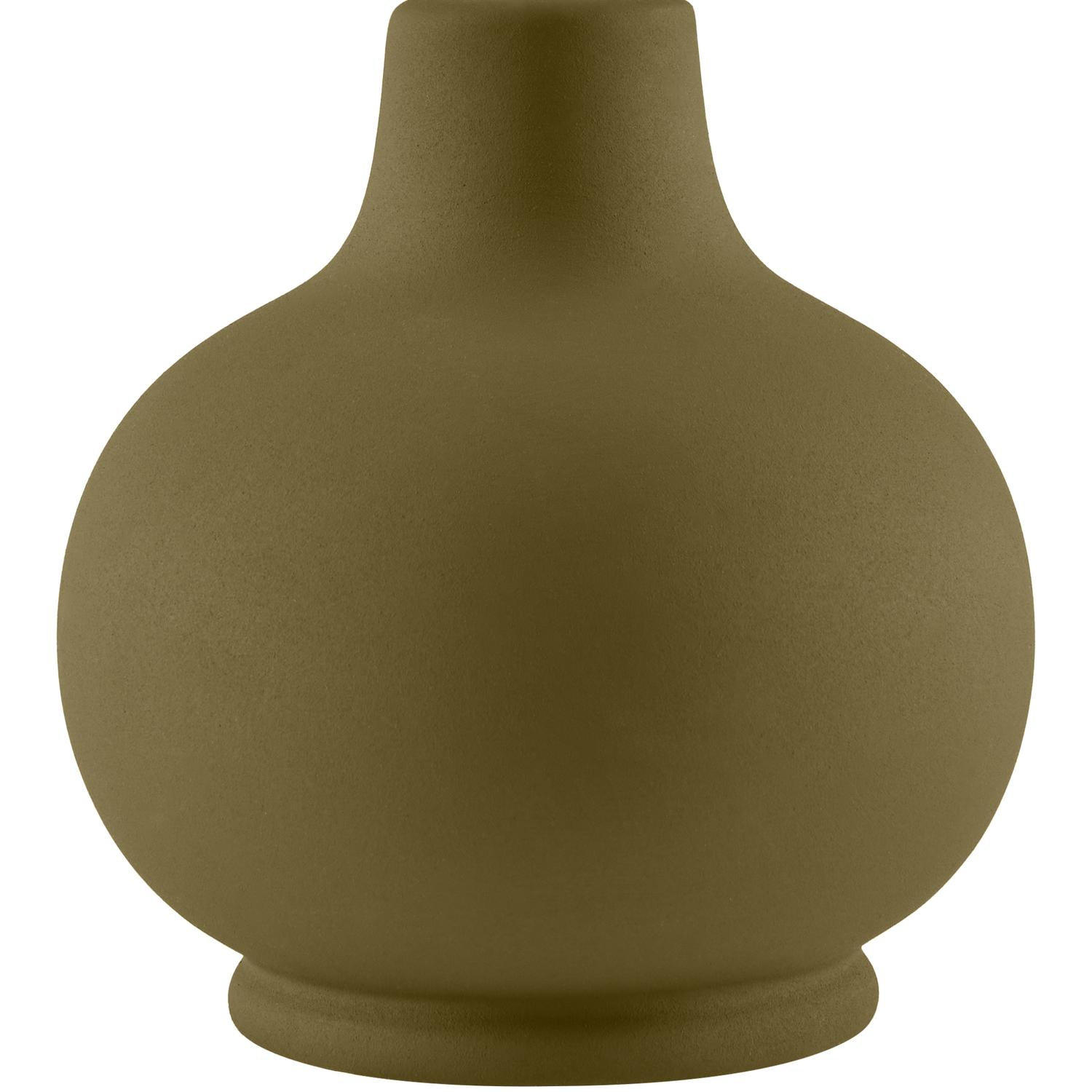 Momsen Scallop Shade Matte Lamp, Green, Natural, 13"H x 8"W x 8"D