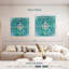 Mandala bleu sarcelle Kerner