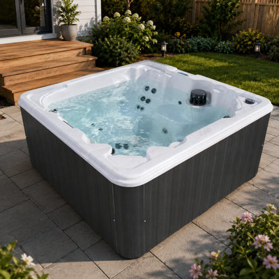 Martinique L 7-Person 40-Jet Hot Tub with LED Light and Ozonator