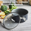GreenPan Chatham Healthy Ceramic Non-stick Covered Saucepan, 3 Quart, Gray