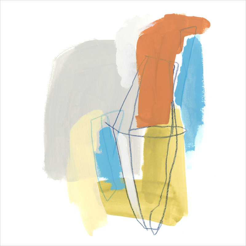 «Allegro I», peinture sur toile, H 20 po x l 20 po