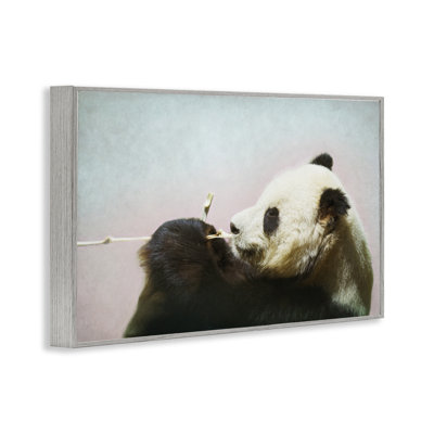 Wild Panda & Bamboo Framed Giclee, design by Roberta Murray
