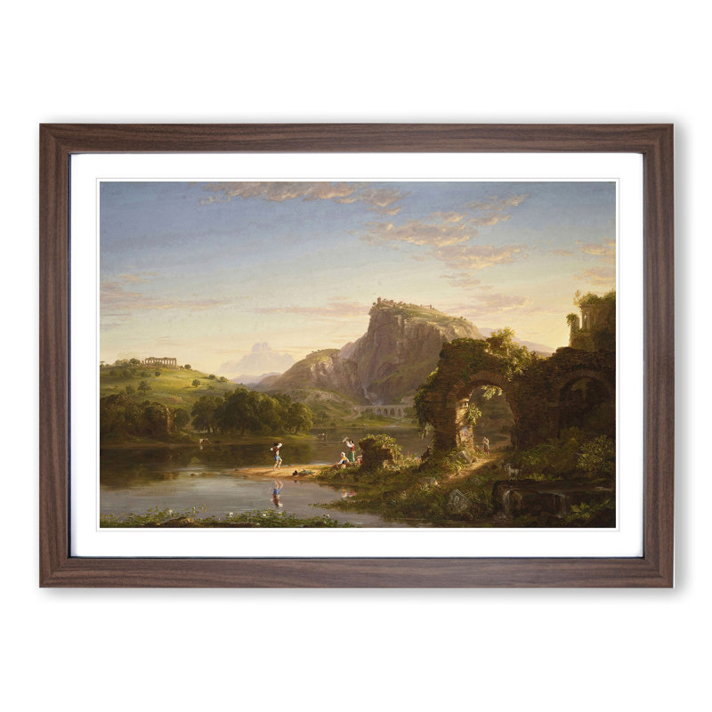 Allegro by Thomas Cole - Picture Frame Graphic Art, 36cm H x 48cm W x 2cm D, Walnut Framed